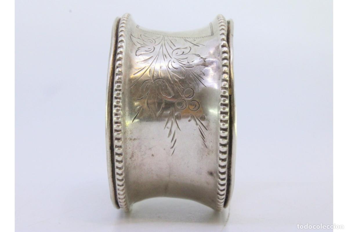 Antig&uuml;edades: Anillo para servilletas de plata - Foto 6