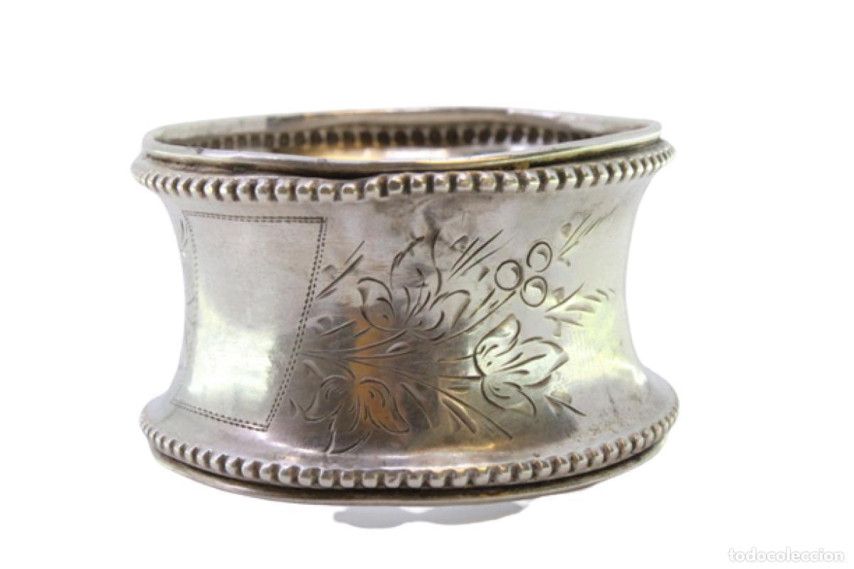 Antiques: Anillo para servilletas de plata