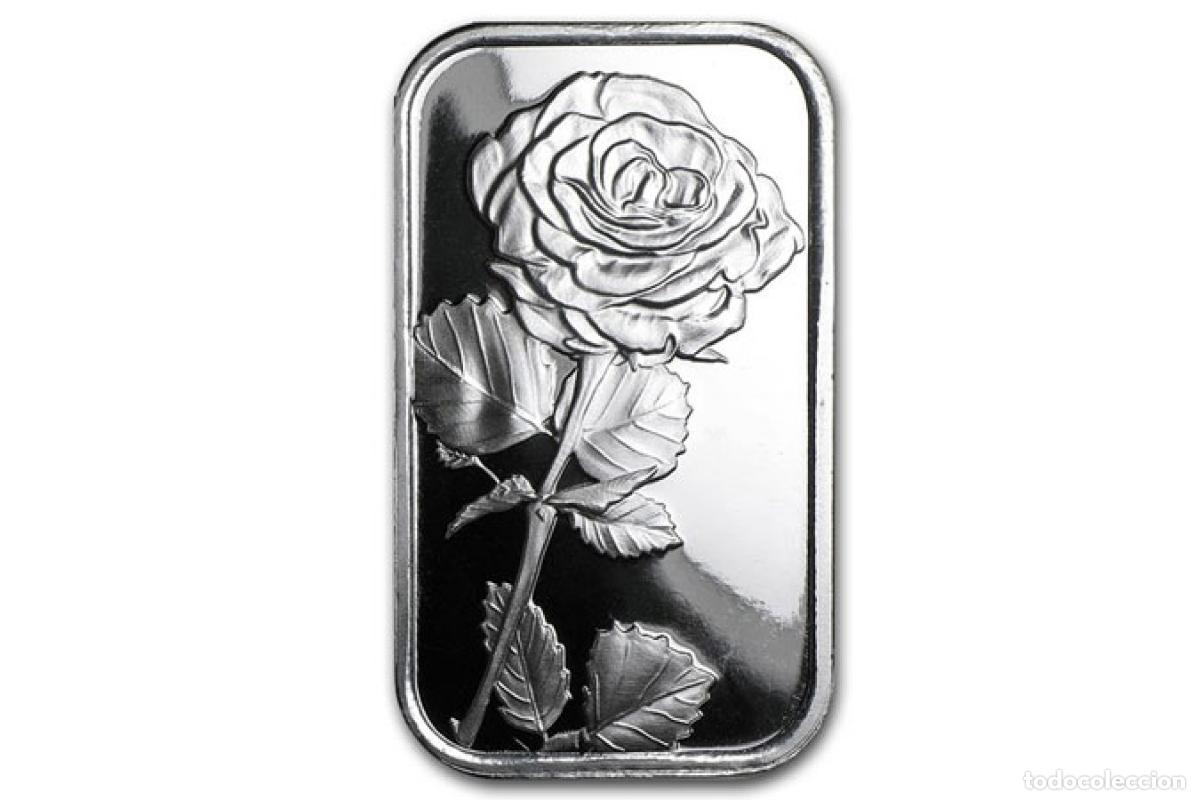 Antig&uuml;edades: Barra de plata - 1 onza - Rosa - Foto 1