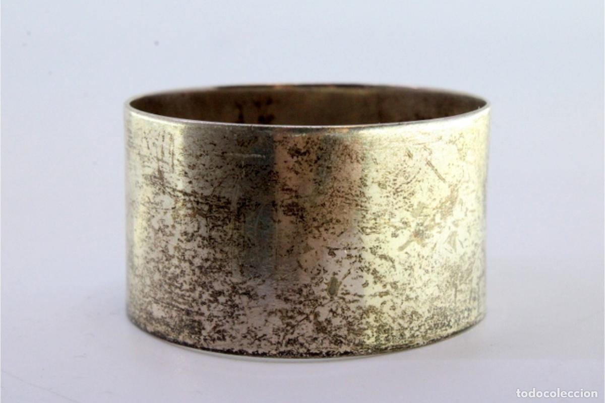 Antig&uuml;edades: Anillo para servilletas de plata - Foto 2