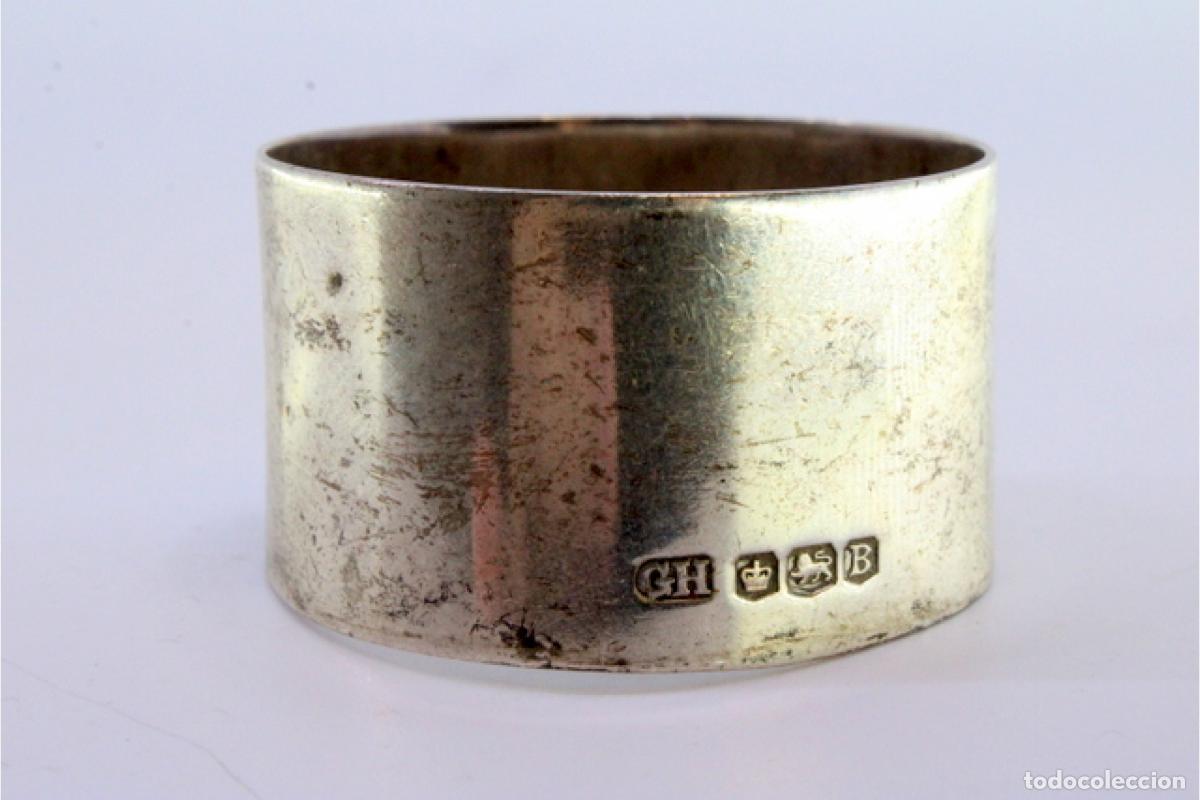 Antig&uuml;edades: Anillo para servilletas de plata - Foto 4