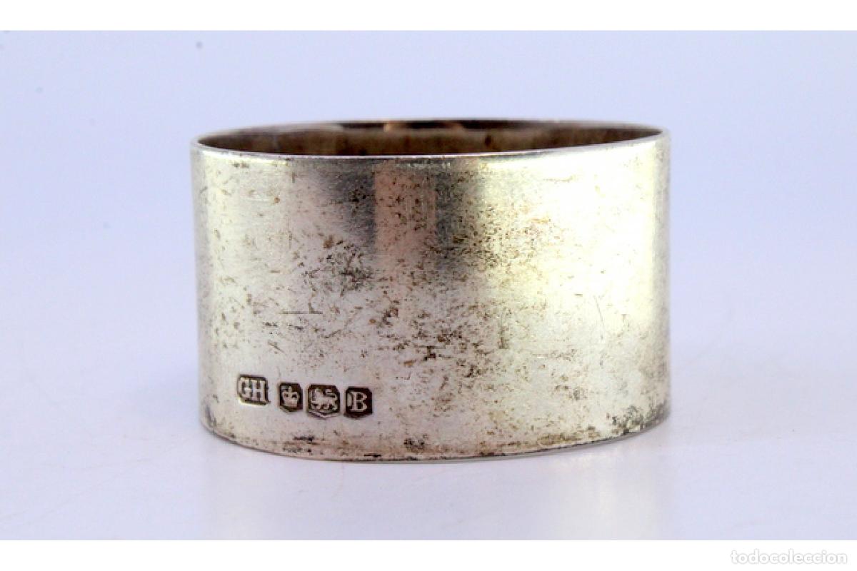 Antig&uuml;edades: Anillo para servilletas de plata - Foto 7