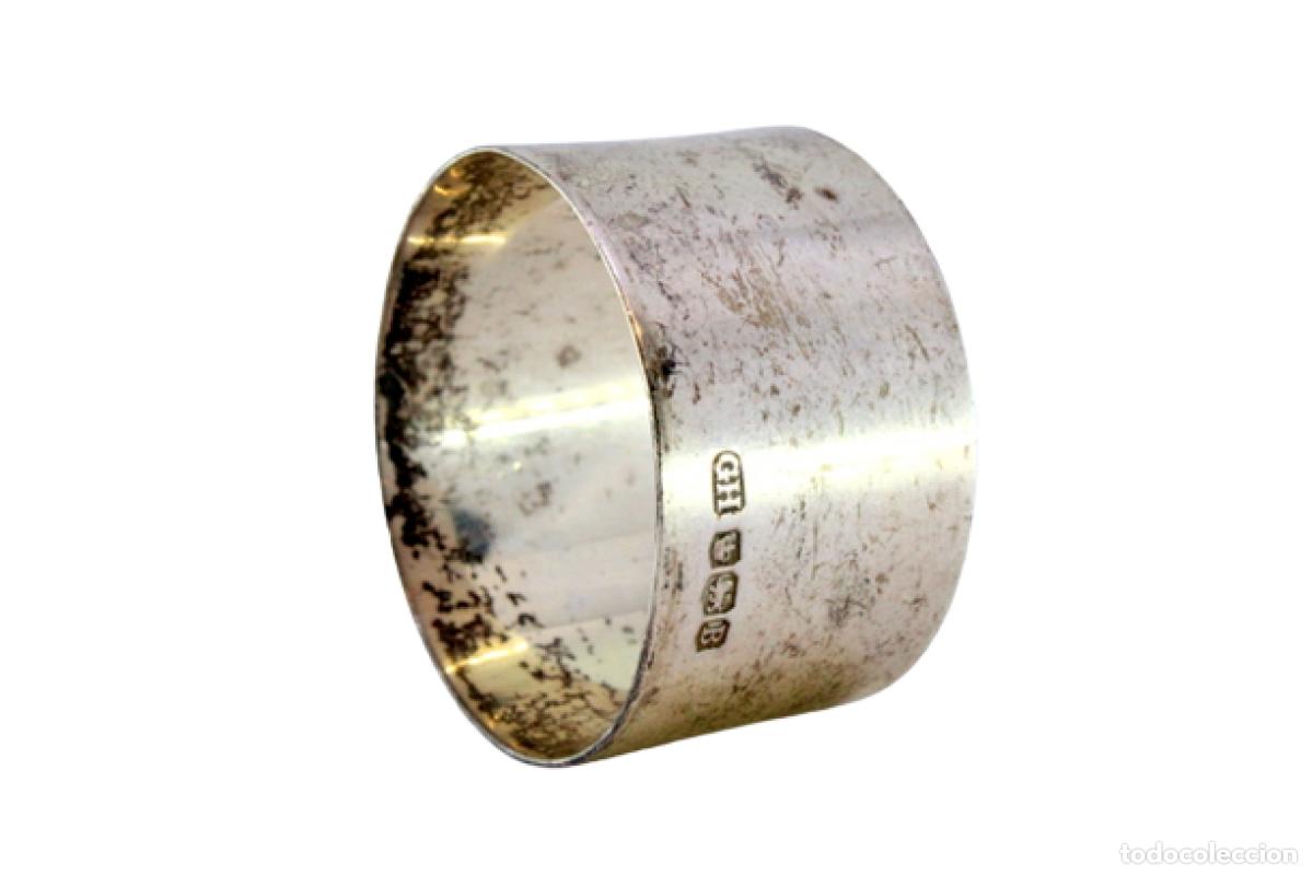 Antig&uuml;edades: Anillo para servilletas de plata - Foto 1