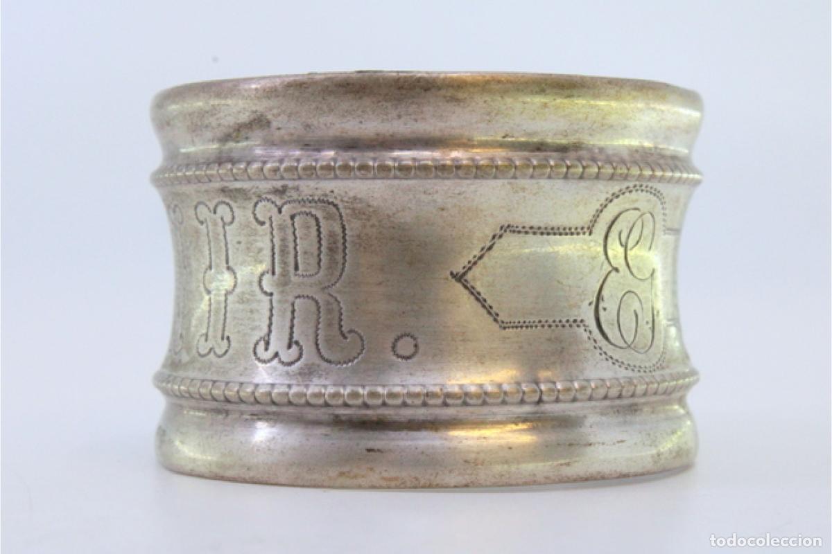 Antig&uuml;edades: Anillo para servilletas de plata - Foto 2