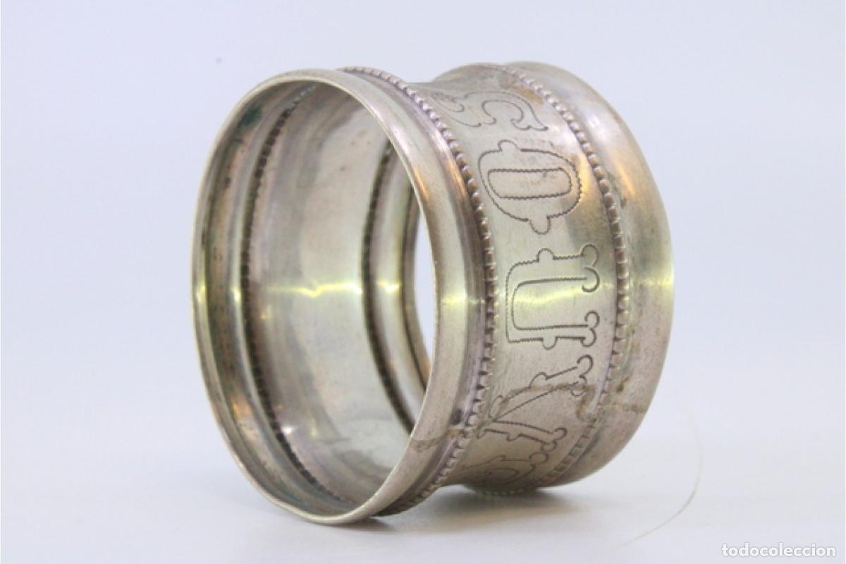 Antig&uuml;edades: Anillo para servilletas de plata - Foto 5
