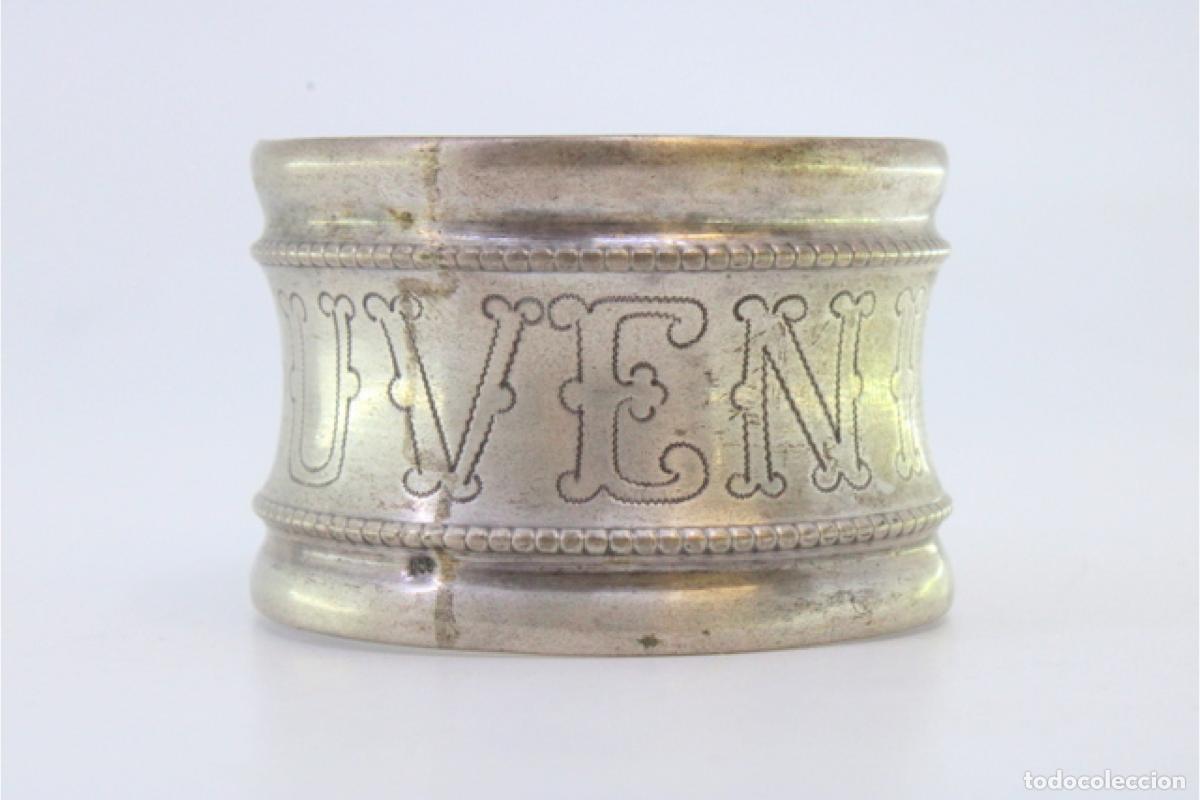 Antig&uuml;edades: Anillo para servilletas de plata - Foto 6