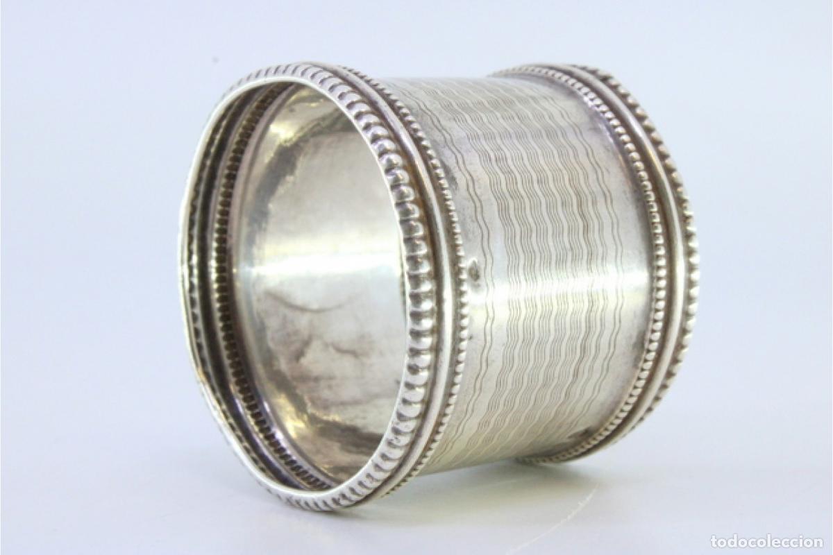 Antig&uuml;edades: Anillo para servilletas de plata - Foto 2