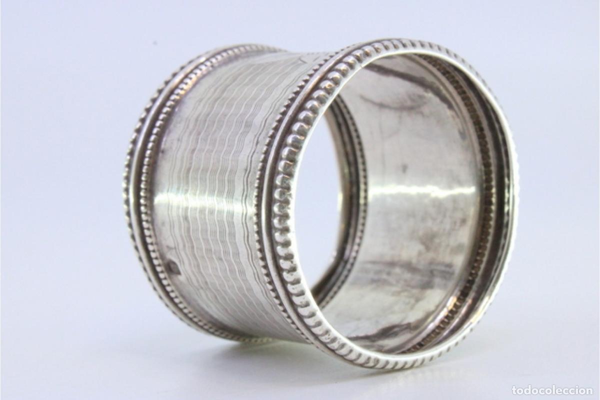 Antig&uuml;edades: Anillo para servilletas de plata - Foto 3