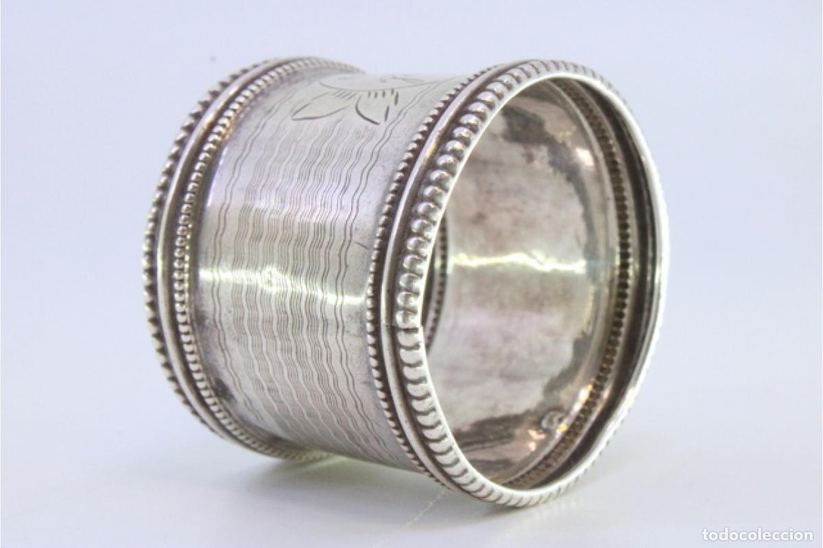 Antig&uuml;edades: Anillo para servilletas de plata - Foto 5