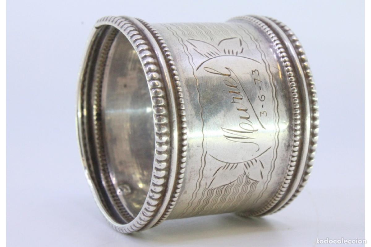 Antig&uuml;edades: Anillo para servilletas de plata - Foto 6