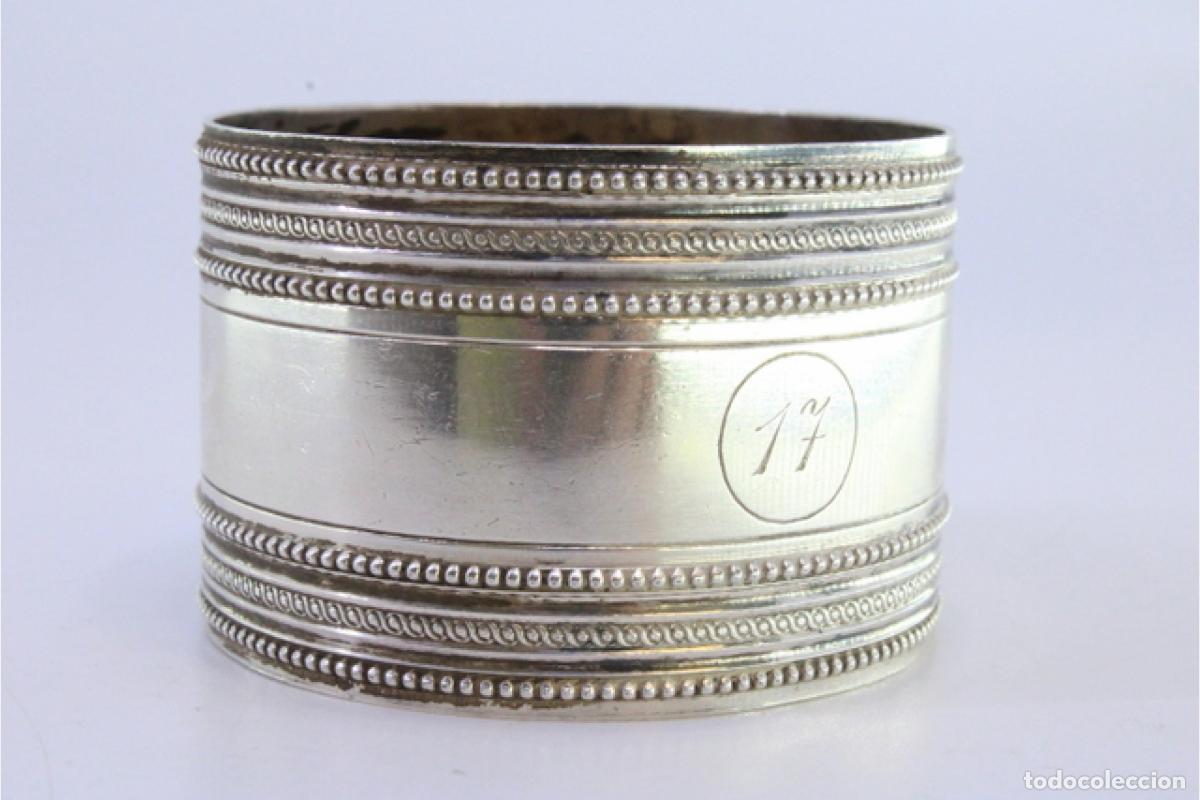 Antig&uuml;edades: Anillo para servilletas de plata - Foto 3