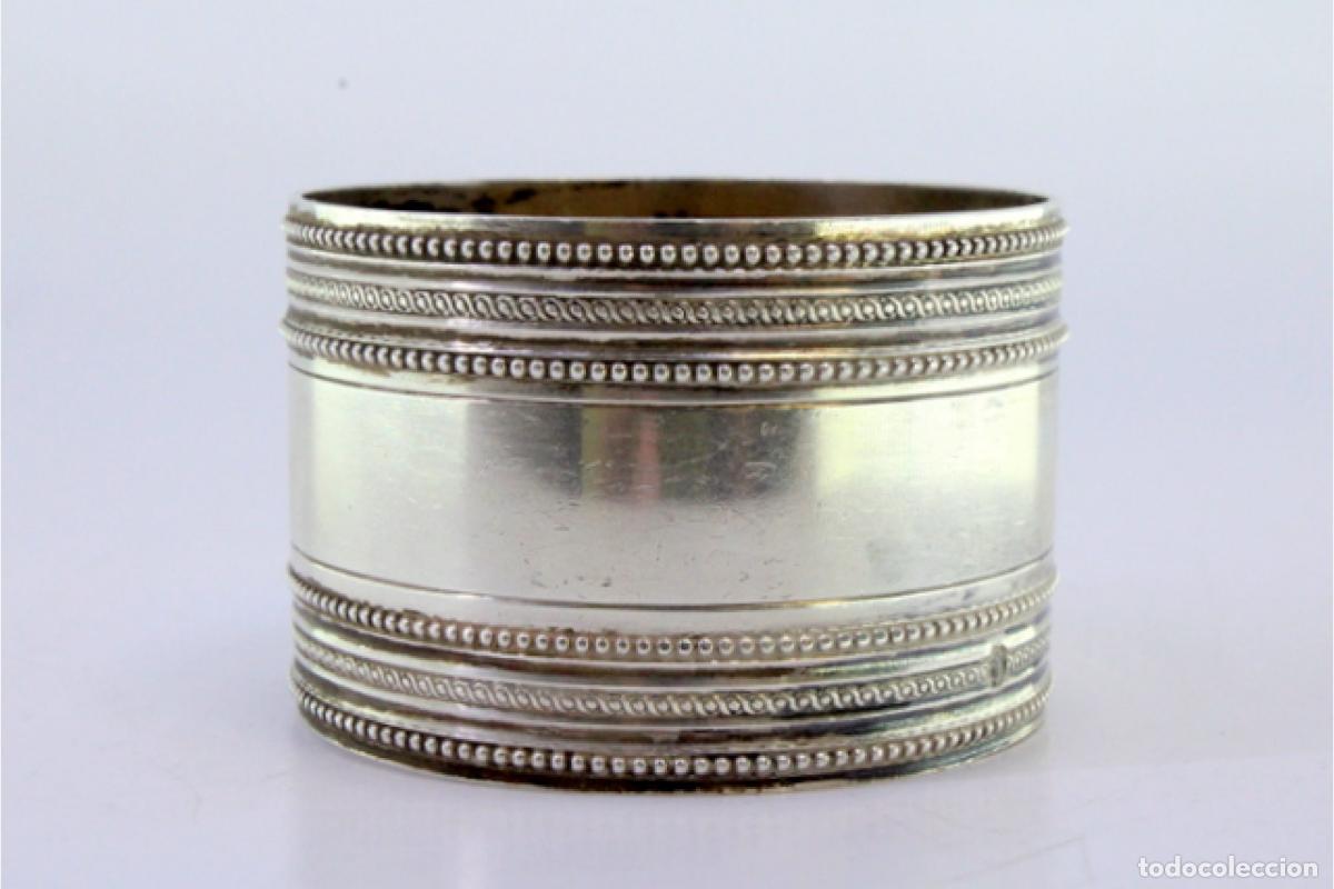 Antig&uuml;edades: Anillo para servilletas de plata - Foto 4