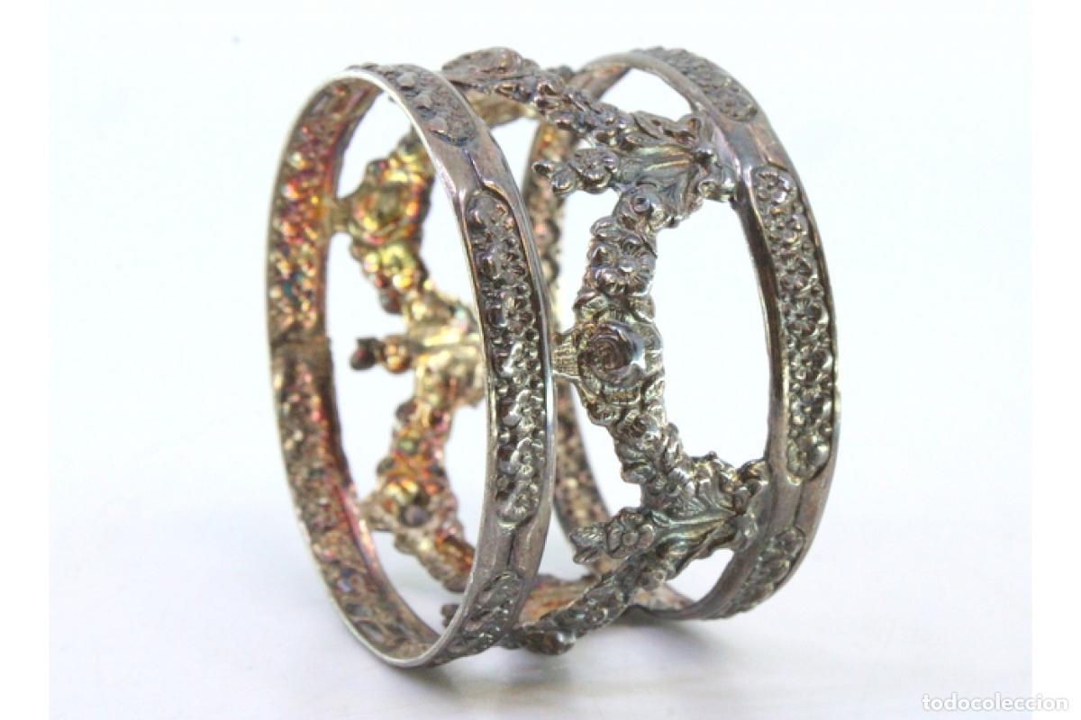 Antig&uuml;edades: Anillo para servilletas de plata - Foto 6