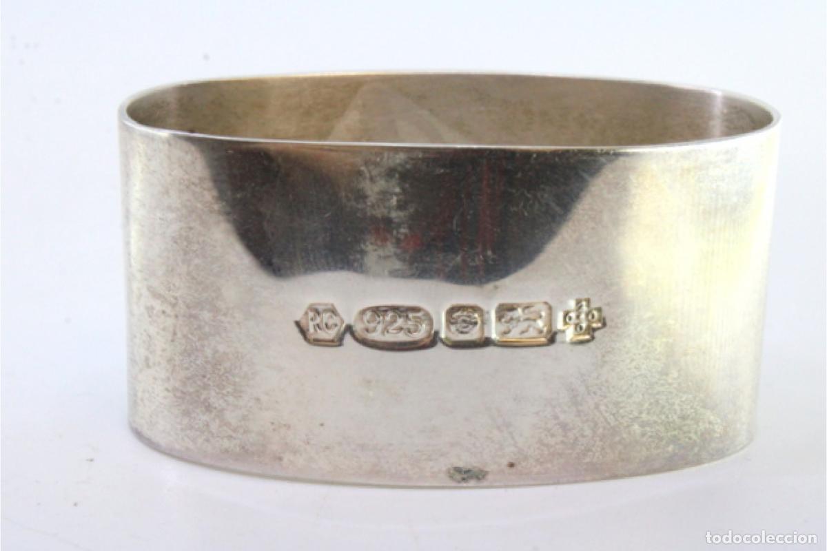 Antig&uuml;edades: Anillo para servilletas de plata - Foto 6