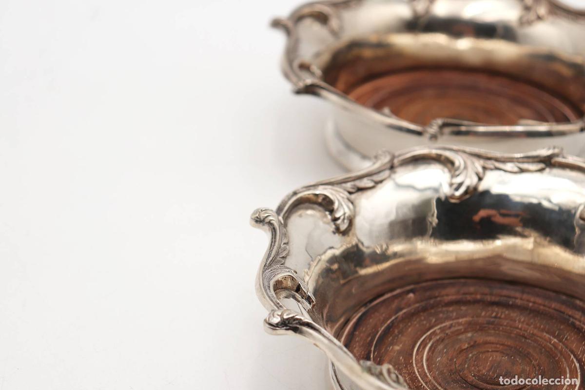 Antig&uuml;edades: Soportes para botellas, en plata - Foto 6