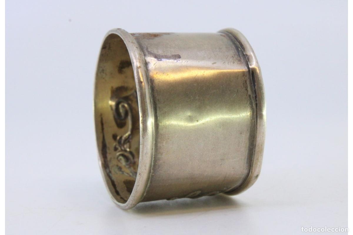 Antig&uuml;edades: Anillo para servilletas de plata - Foto 3