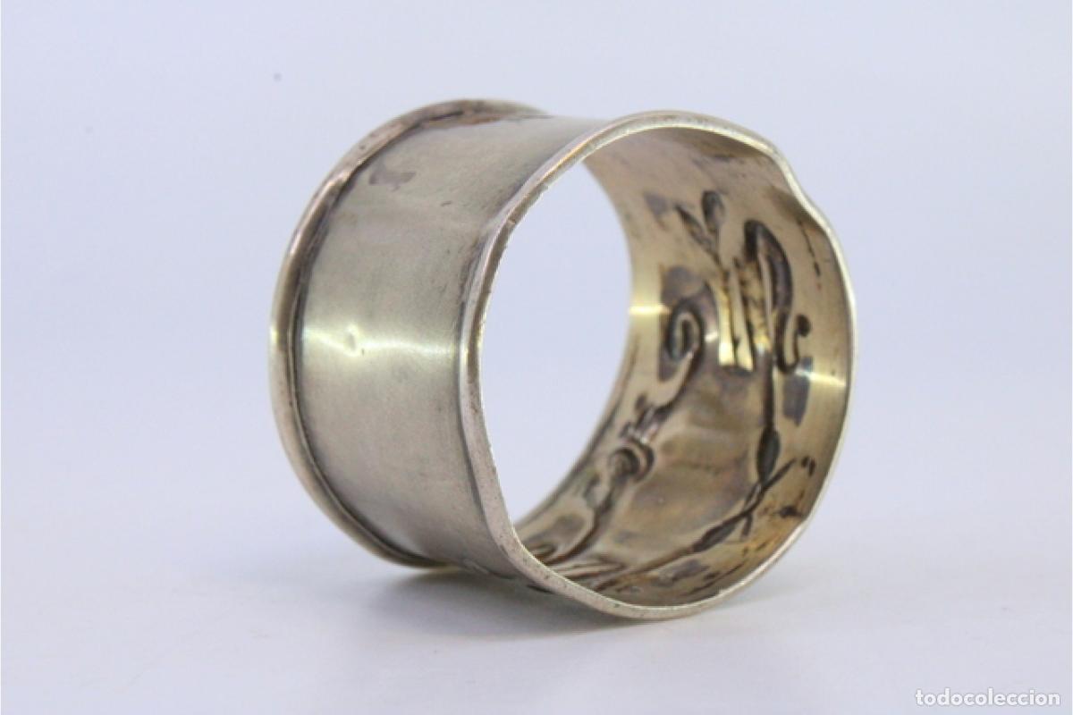 Antig&uuml;edades: Anillo para servilletas de plata - Foto 5