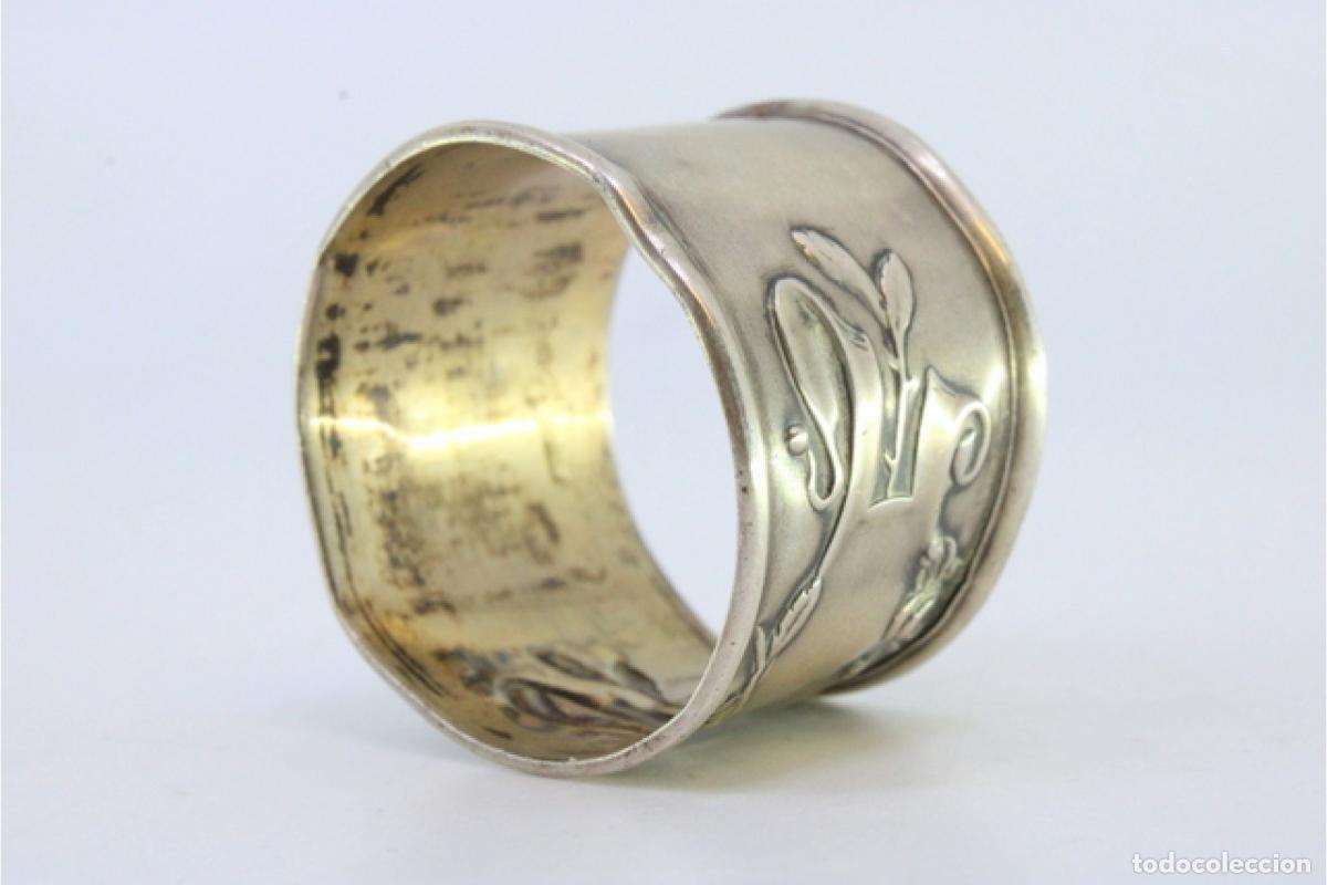 Antig&uuml;edades: Anillo para servilletas de plata - Foto 6
