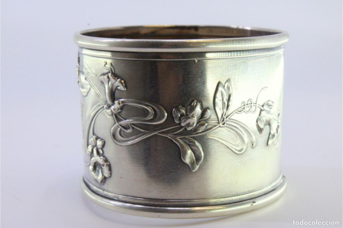 Antig&uuml;edades: Anillo para servilletas de plata - Foto 3