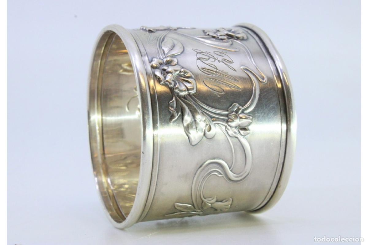 Antig&uuml;edades: Anillo para servilletas de plata - Foto 5