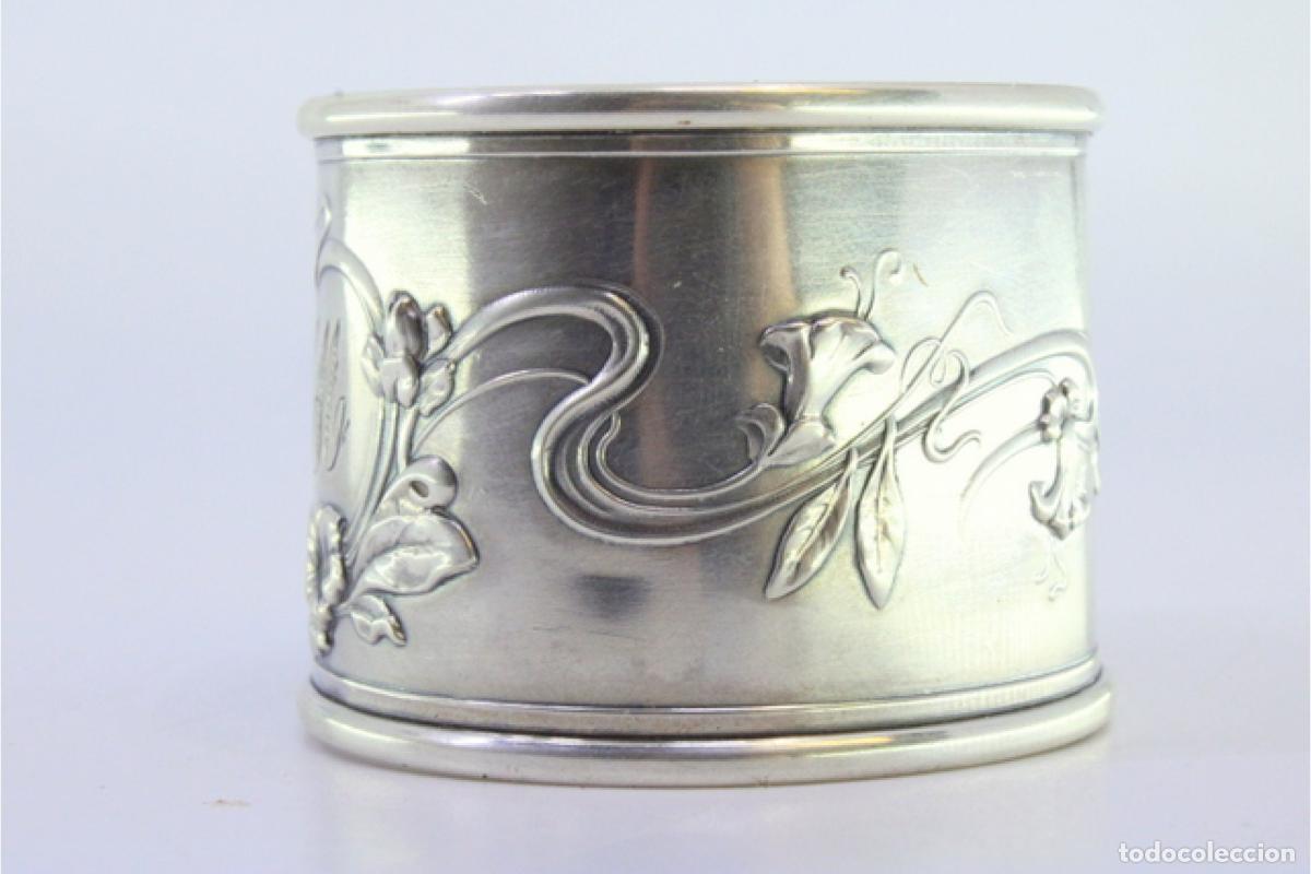 Antig&uuml;edades: Anillo para servilletas de plata - Foto 6