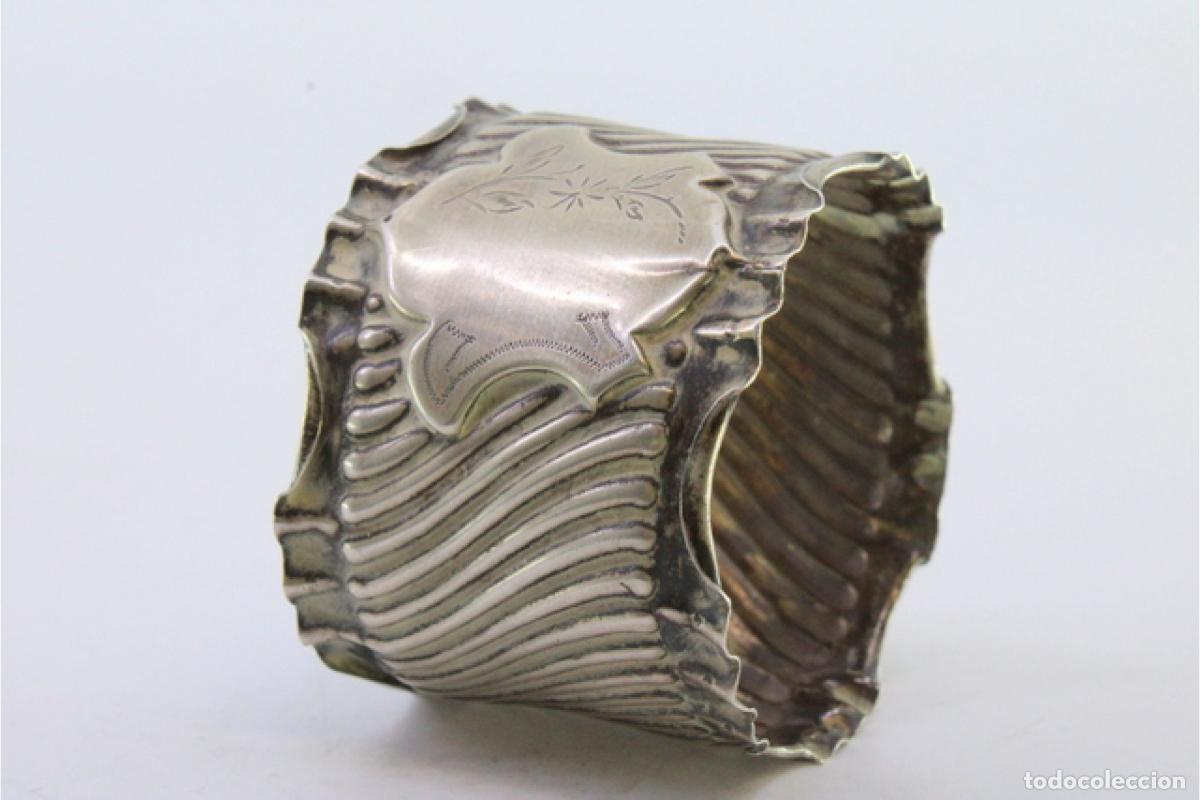 Antig&uuml;edades: Anillo para servilletas de plata - Foto 4