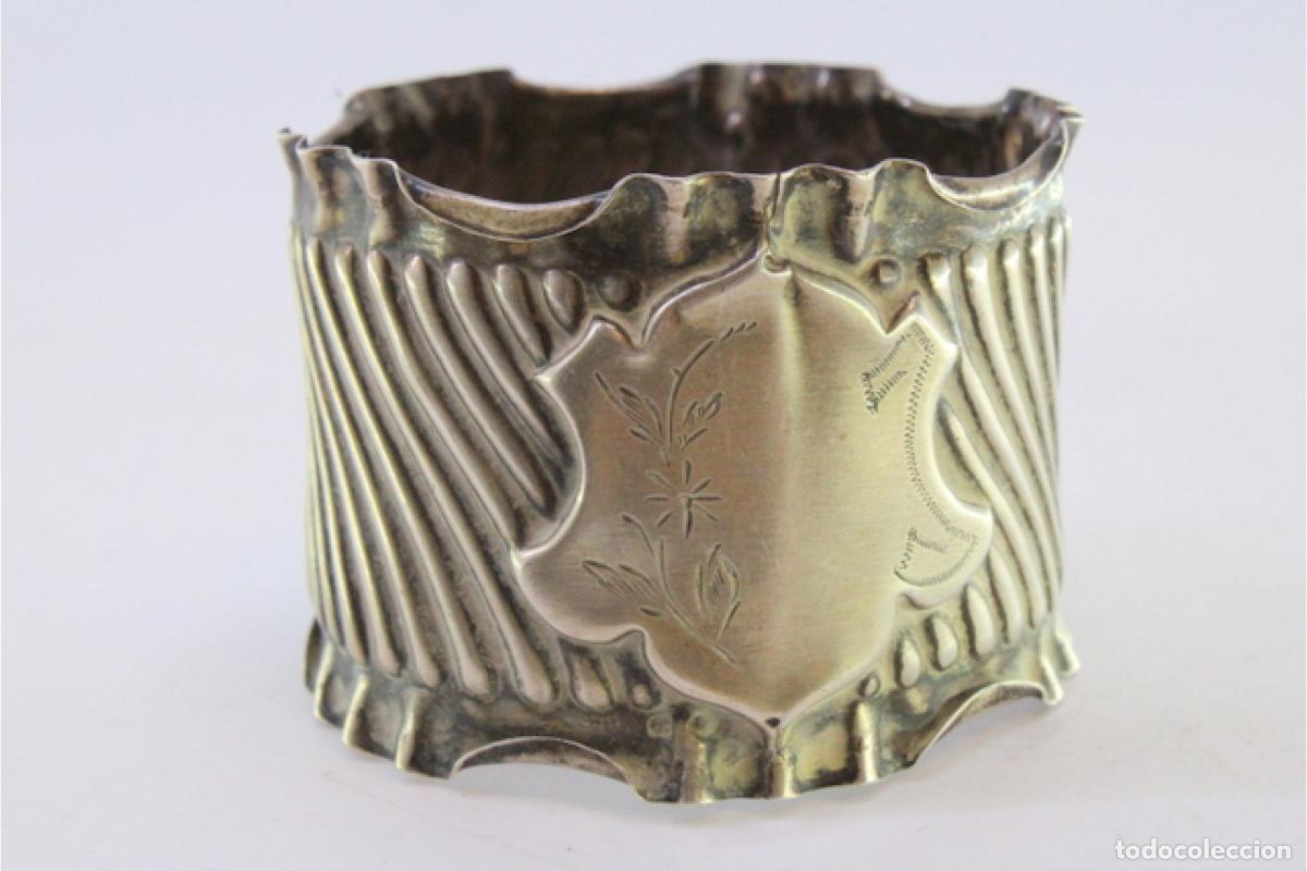 Antig&uuml;edades: Anillo para servilletas de plata - Foto 5