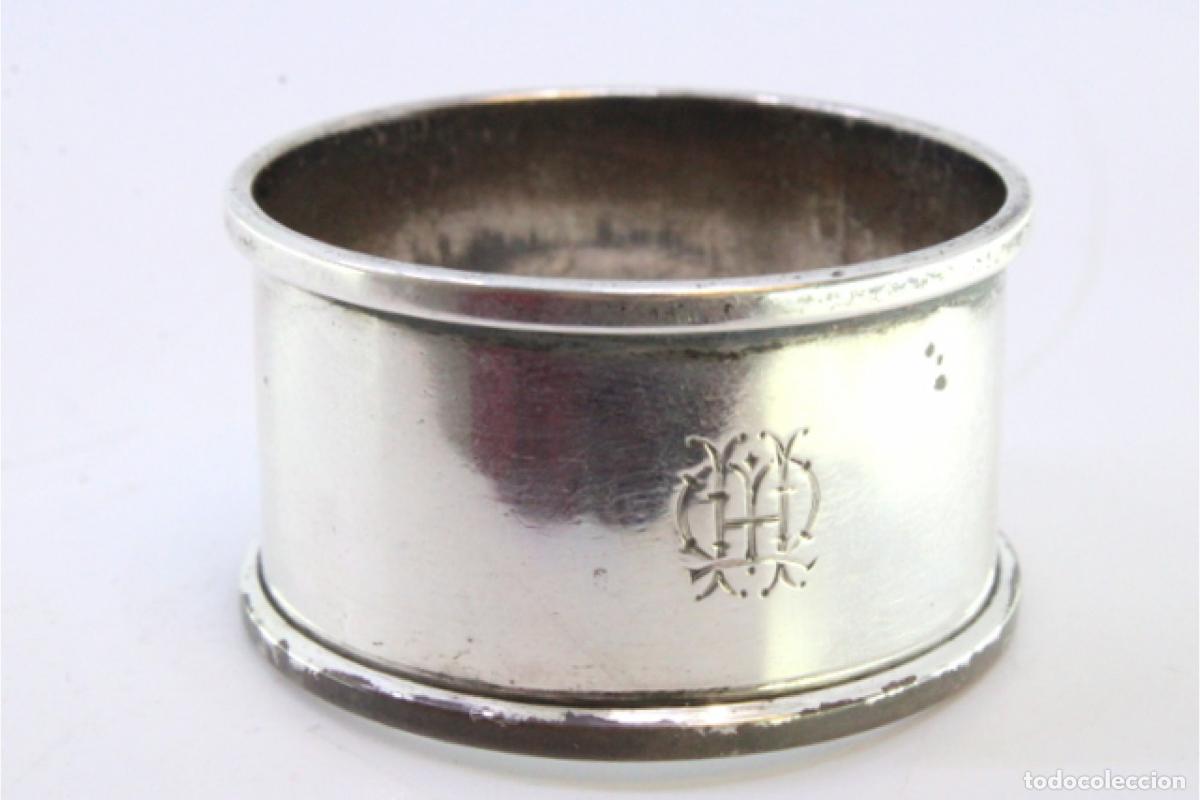 Antig&uuml;edades: Anillo para servilletas de plata - Foto 2