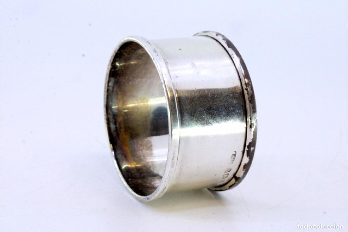 Antig&uuml;edades: Anillo para servilletas de plata - Foto 3