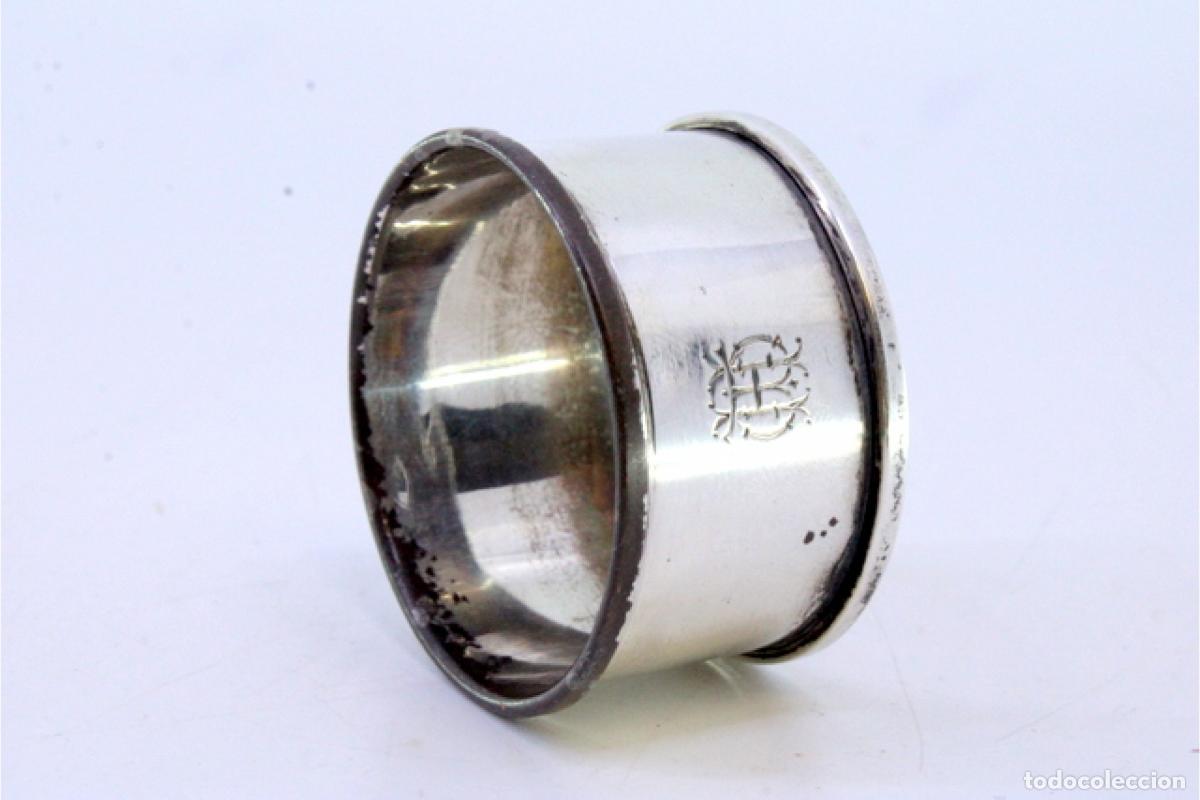 Antig&uuml;edades: Anillo para servilletas de plata - Foto 5