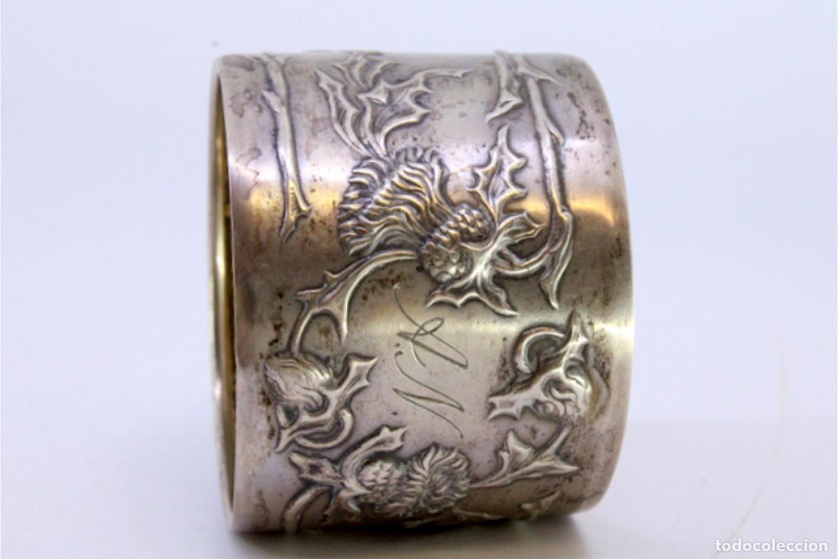Antig&uuml;edades: Anillo para servilletas de plata - Foto 5