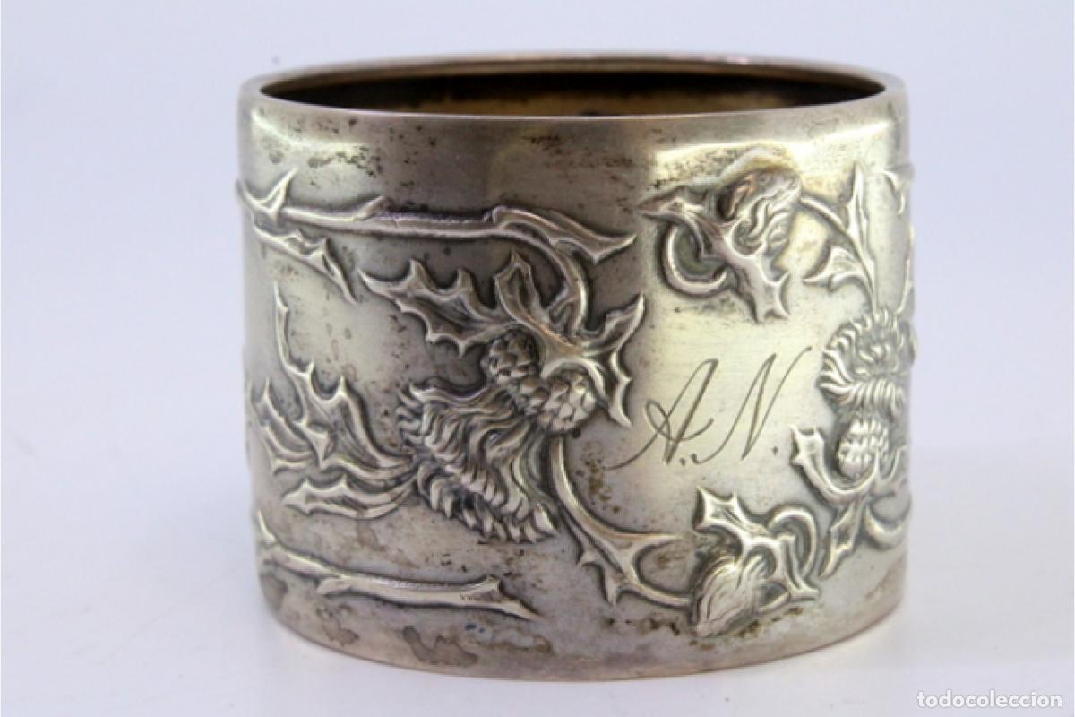 Antig&uuml;edades: Anillo para servilletas de plata - Foto 7