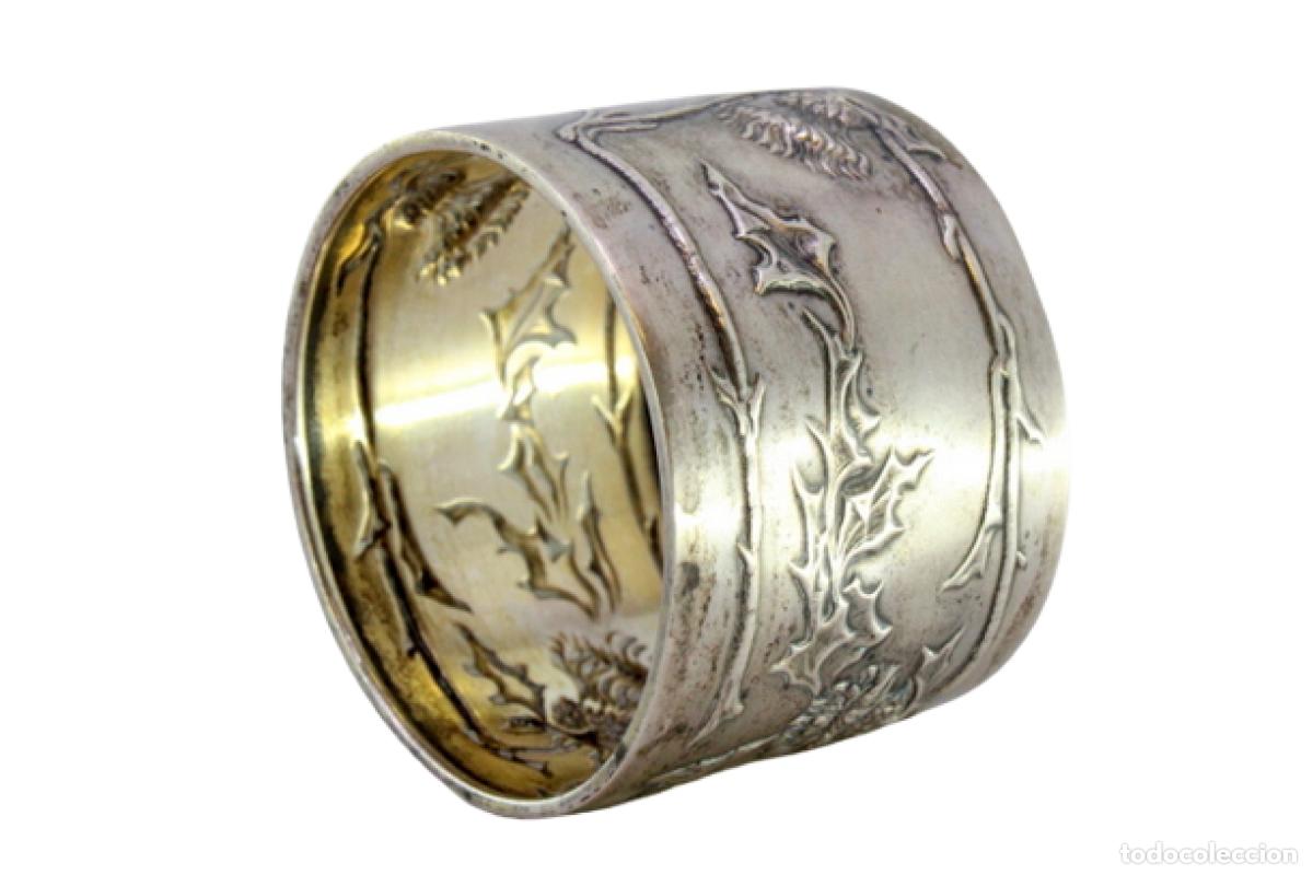 Antiquit&eacute;s: Anillo para servilletas de plata