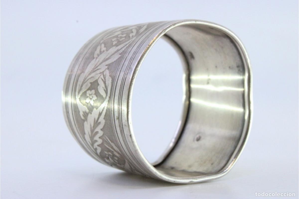Antig&uuml;edades: Anillo para servilletas de plata - Foto 4