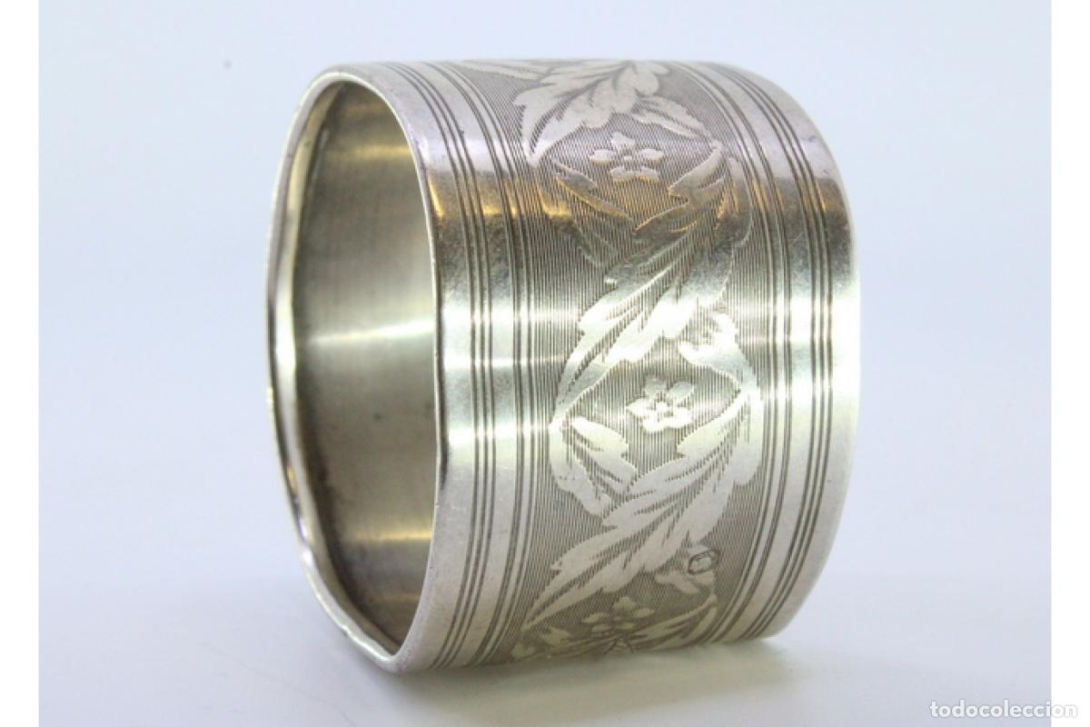 Antig&uuml;edades: Anillo para servilletas de plata - Foto 6