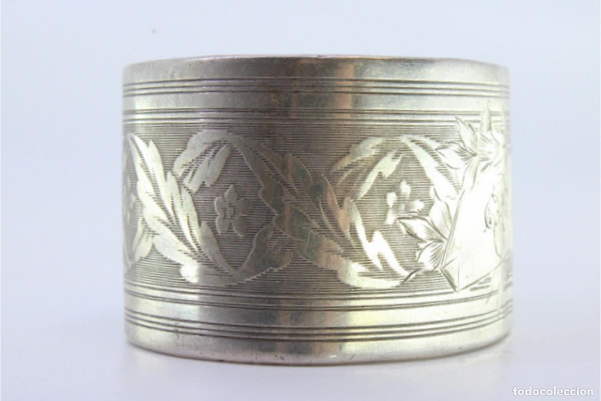 Antig&uuml;edades: Anillo para servilletas de plata - Foto 7