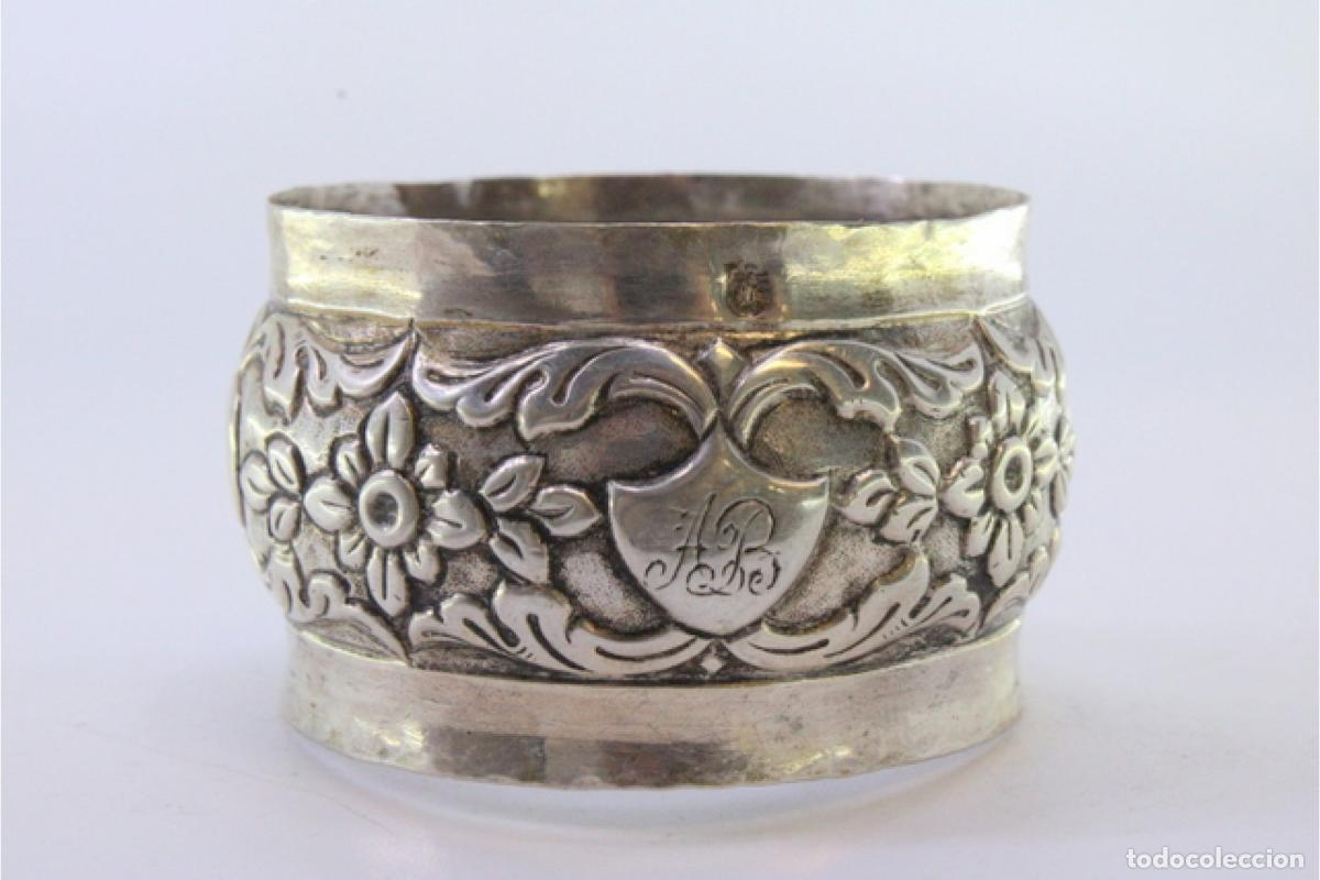 Antig&uuml;edades: Anillo para servilletas de plata - Foto 5