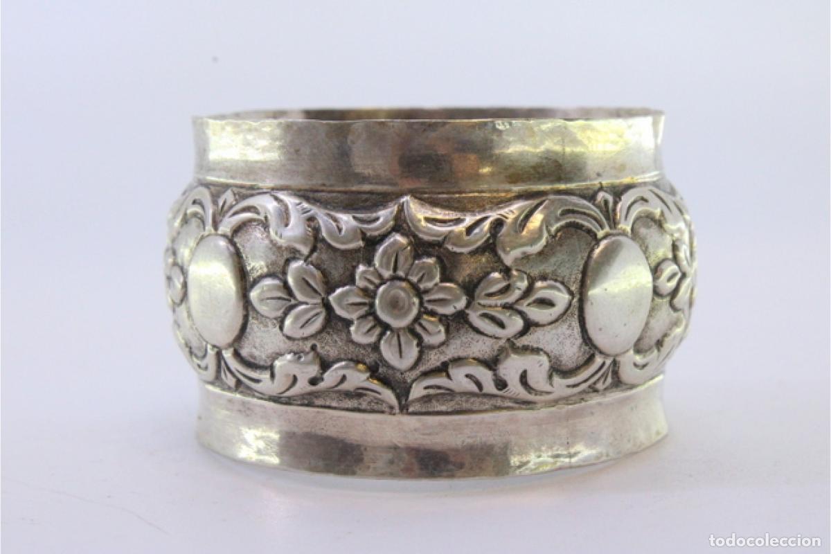 Antig&uuml;edades: Anillo para servilletas de plata - Foto 7