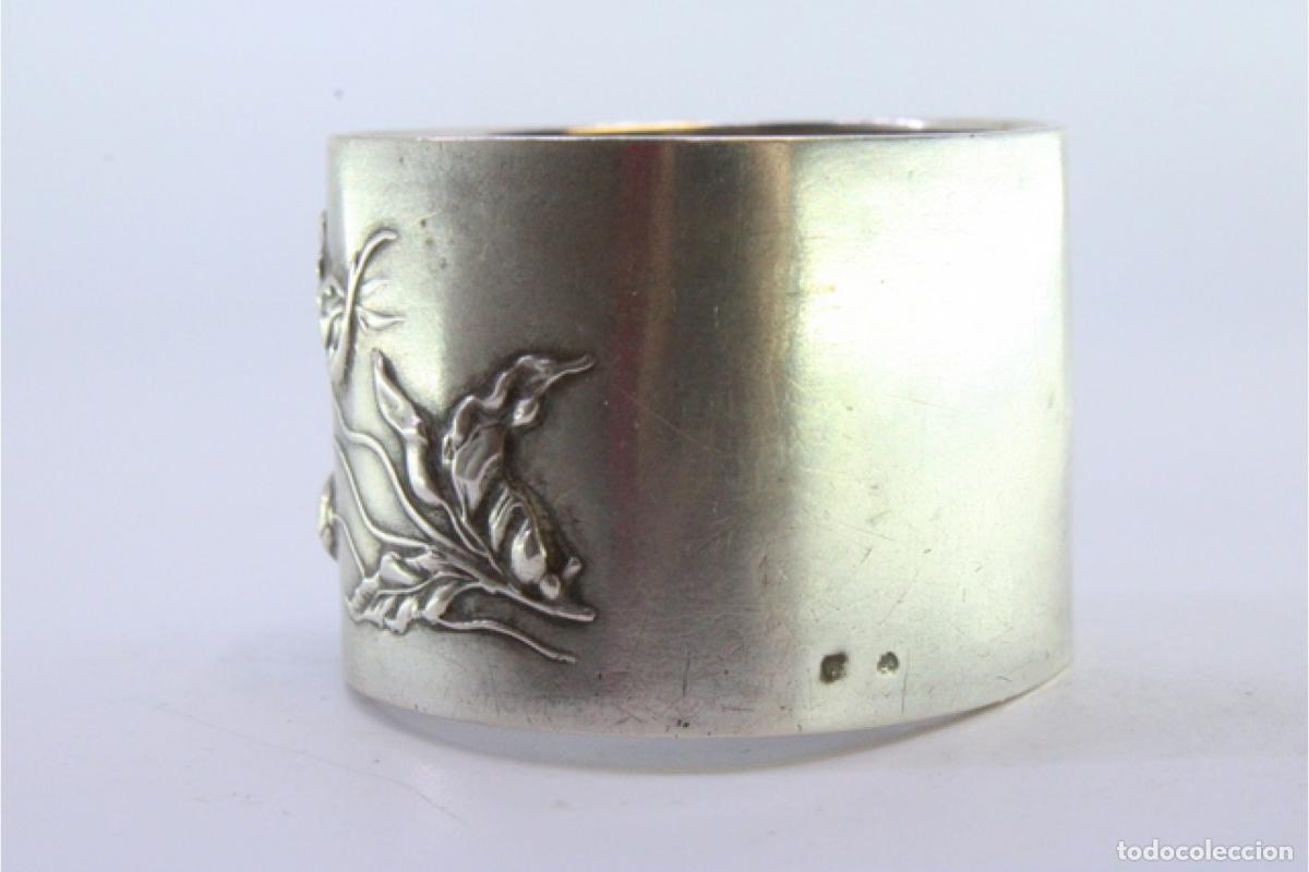 Antig&uuml;edades: Anillo para servilletas de plata - Foto 2