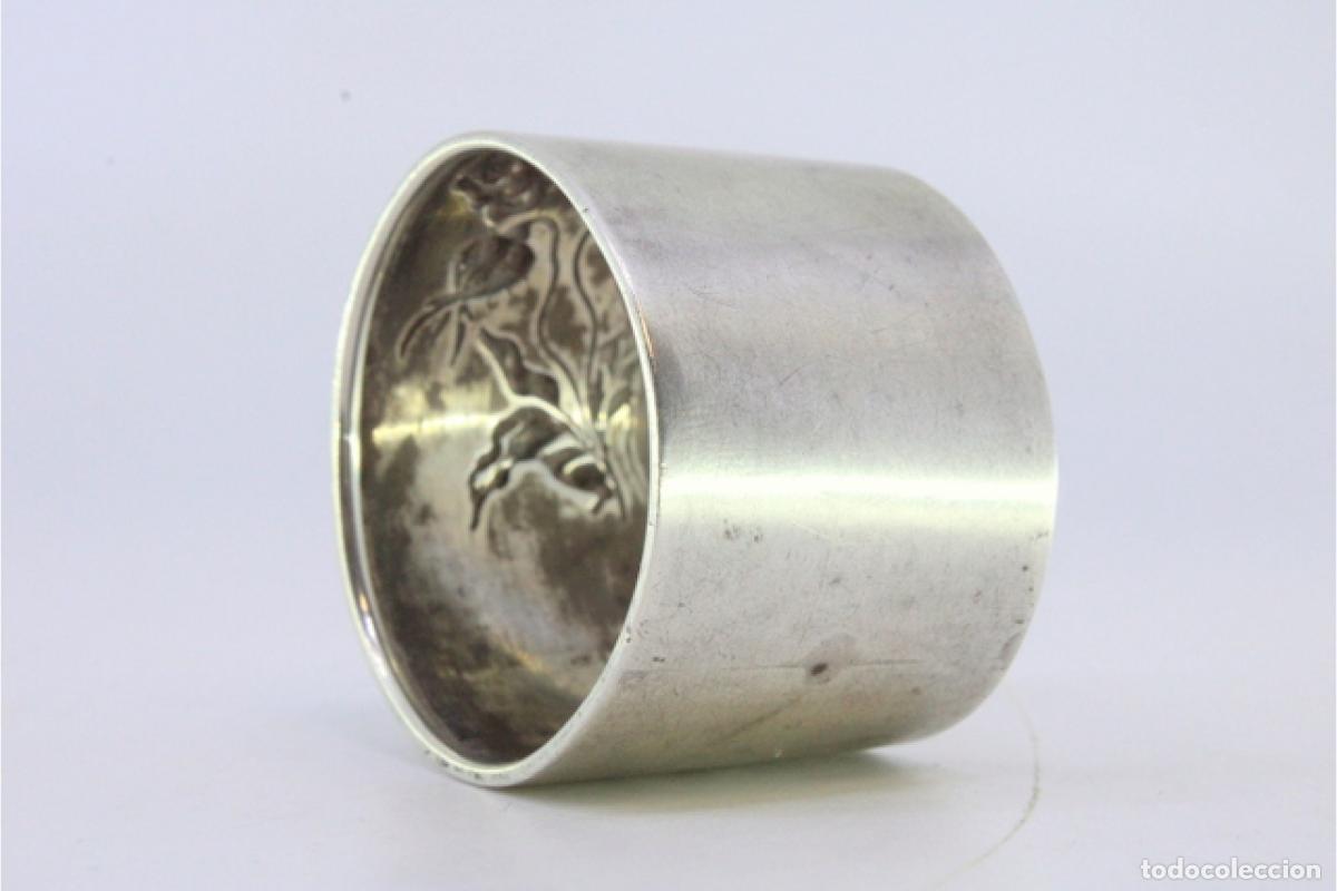 Antig&uuml;edades: Anillo para servilletas de plata - Foto 4