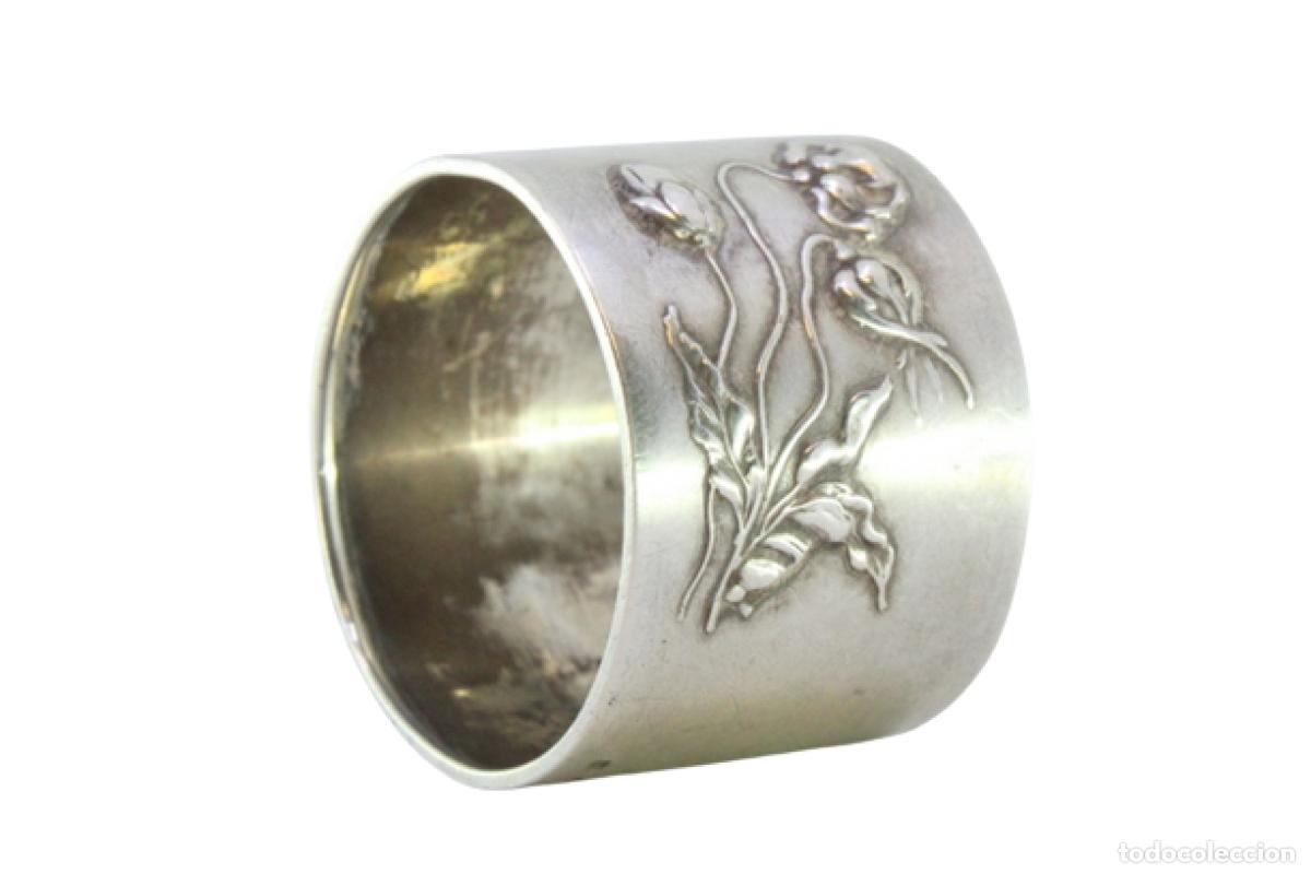 Antiquit&eacute;s: Anillo para servilletas de plata
