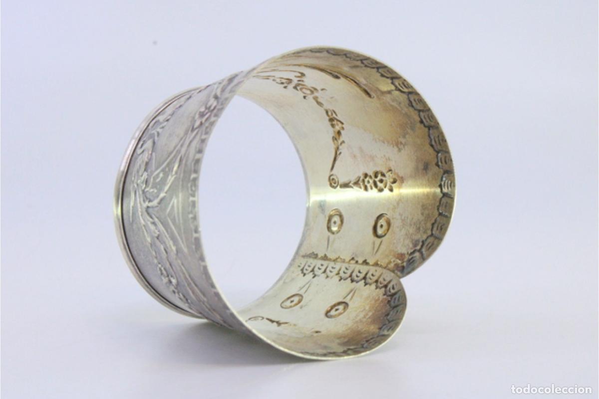 Antig&uuml;edades: Anillo para servilletas de plata - Foto 7