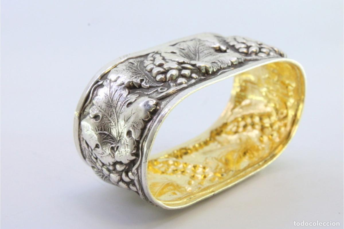 Antig&uuml;edades: Anillo para servilletas de plata - Foto 2