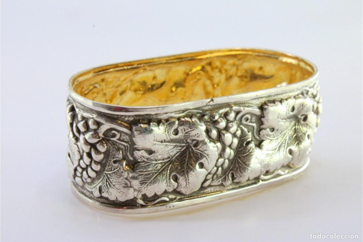 Antig&uuml;edades: Anillo para servilletas de plata - Foto 4