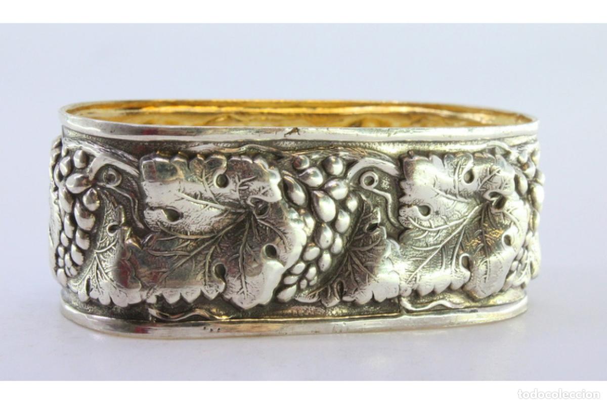 Antig&uuml;edades: Anillo para servilletas de plata - Foto 6