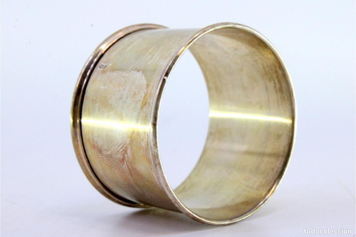 Antig&uuml;edades: Anillo para servilletas de plata - Foto 2