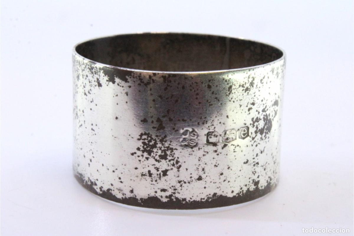 Antig&uuml;edades: Anillo para servilletas de plata - Foto 2