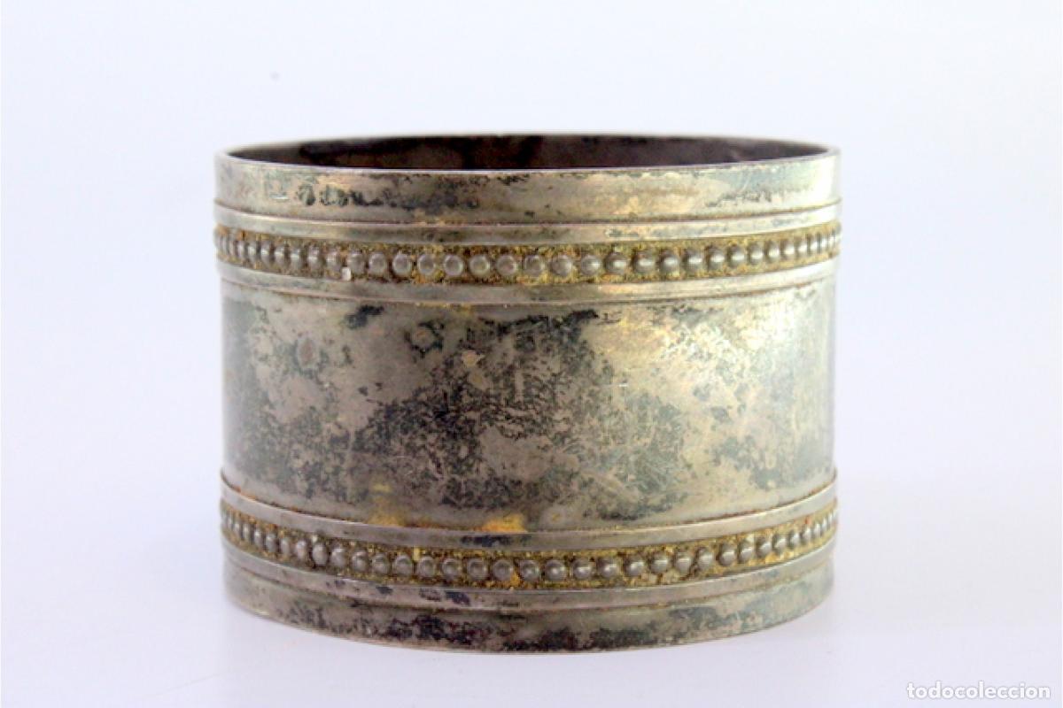 Antig&uuml;edades: Anillo para servilletas de plata - Foto 2