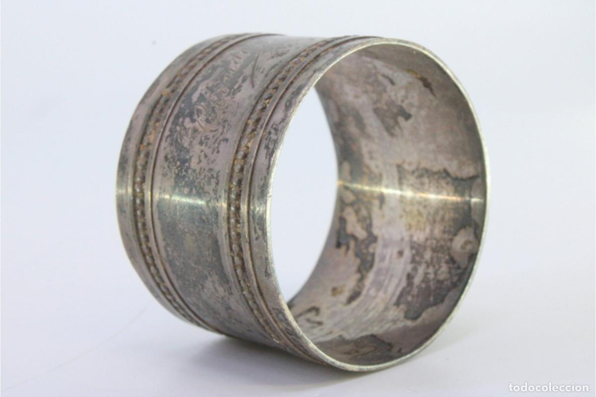 Antig&uuml;edades: Anillo para servilletas de plata - Foto 4