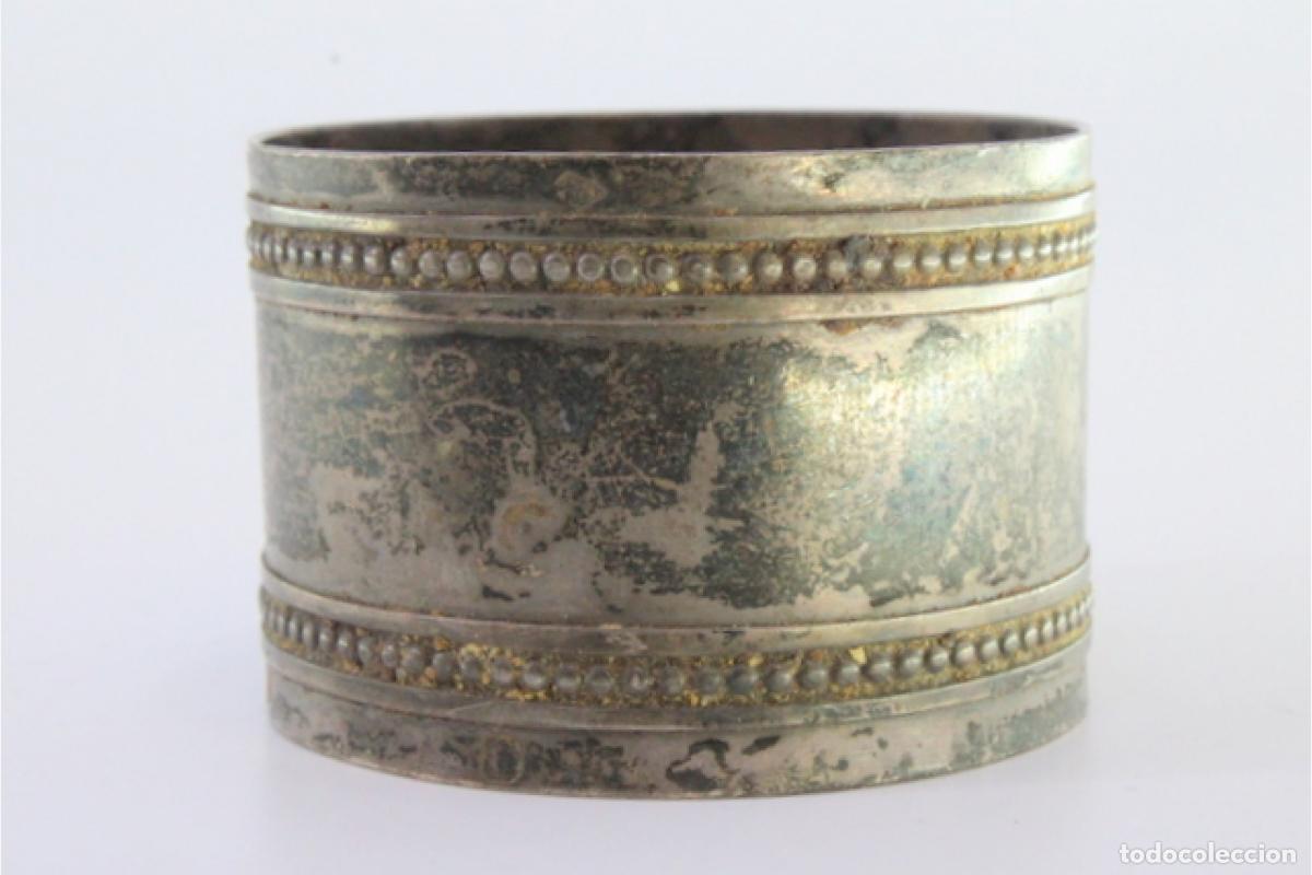 Antig&uuml;edades: Anillo para servilletas de plata - Foto 6